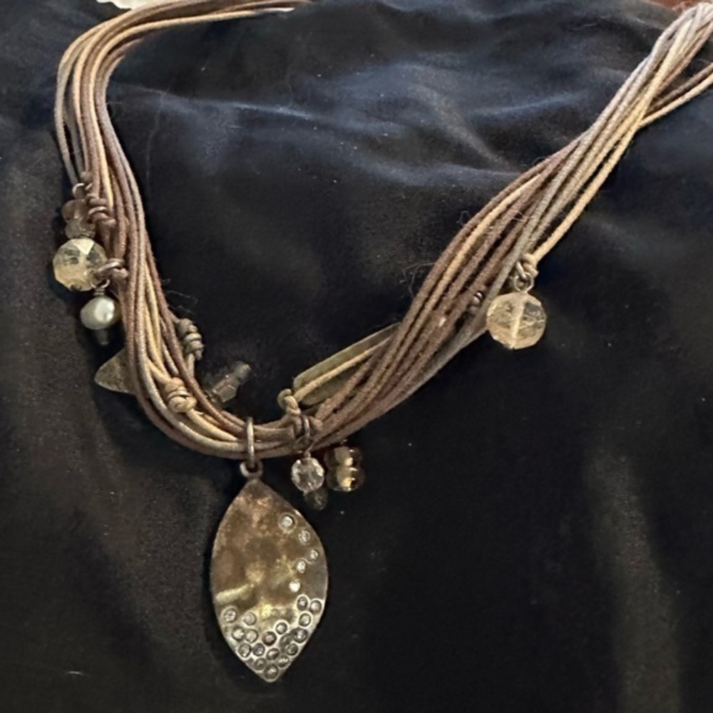Necklace Silpada Treasure chest necklace. A rustic multi strand assort of stones